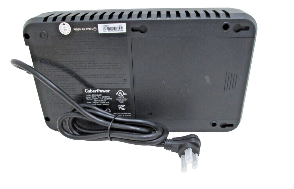 CyberPower EC850LCD Ecologic Battery Backup & Surge Protector UPS System