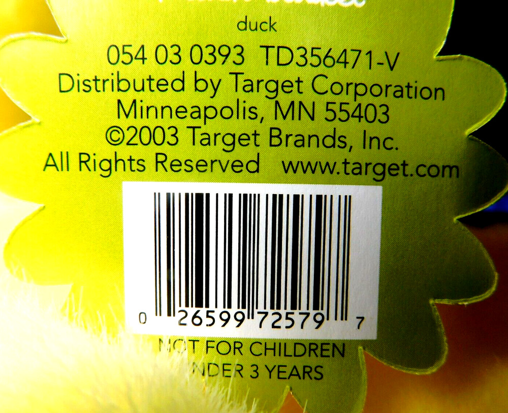 Target Brand~2003 SKM Enterprise Plush Duck Easter Basket