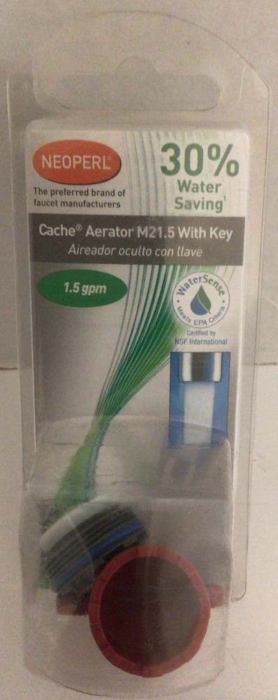Neoperl 1.5 GPM Tom Thumb Cache Aerator & Key | Low Flow Perlator