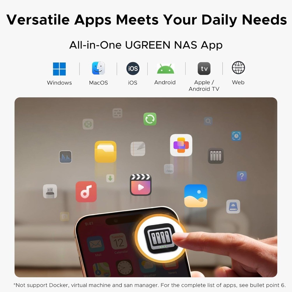 UGREEN NAS DH2300 2-Bay Desktop NASync, Support Capacity 60TB (Diskless)