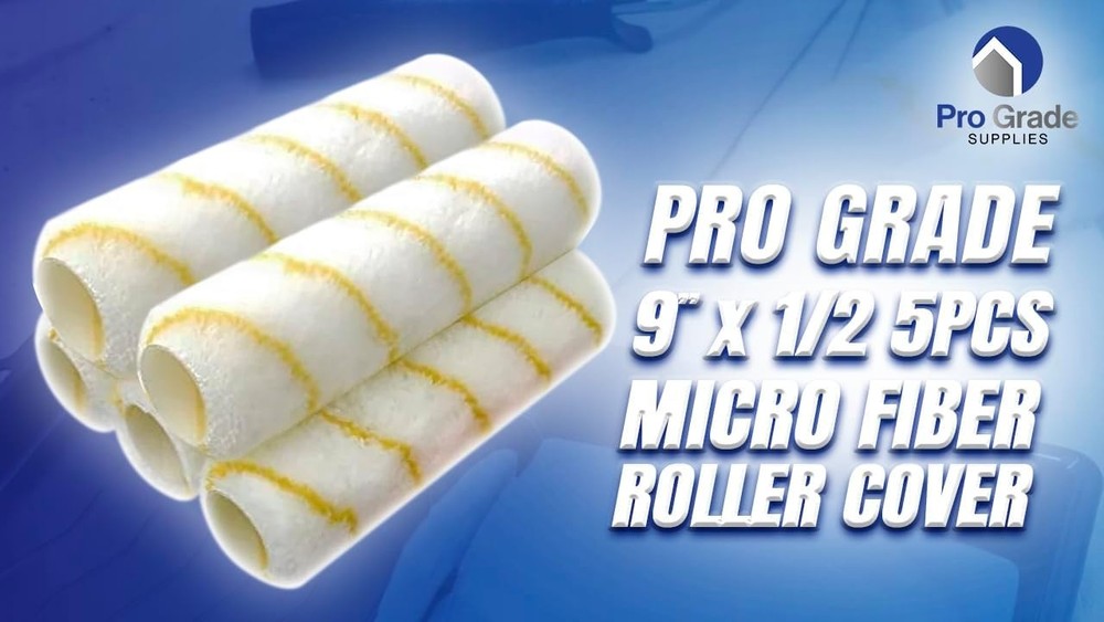 Pro Grade - Paint Roller Covers - 1/2 X 9 Inch Microfiber 5 5 Ea 1/2\" Micro