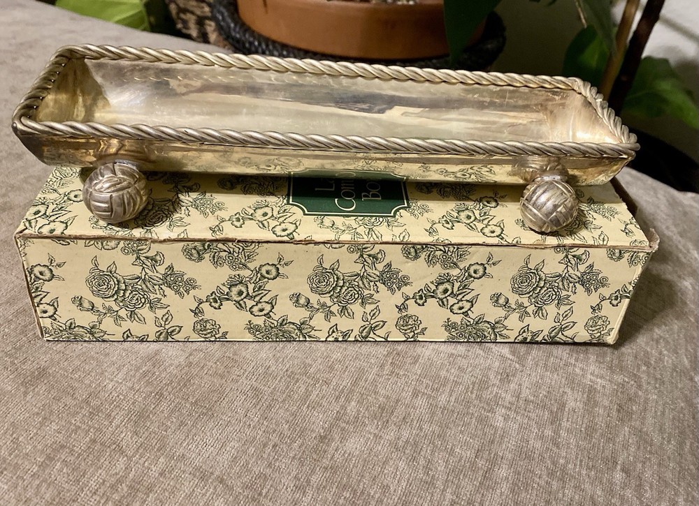 La Compagnie Bombay Silver Plated Cracker Boat Made In India with Original Box