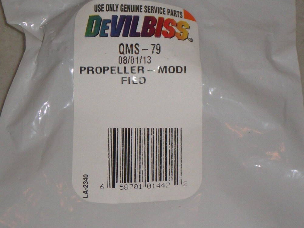 New! Devilbiss QMS-79 Propeller-Modified Free Shipping!