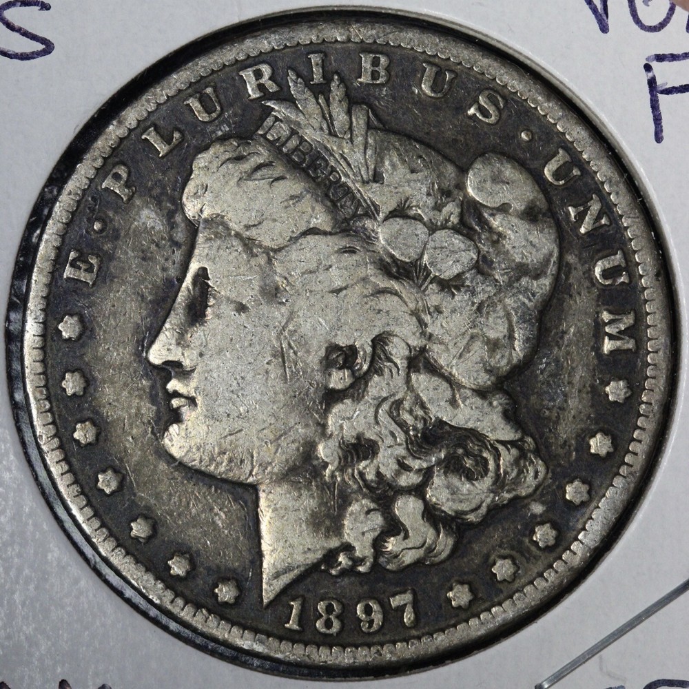 1897-S Morgan Silver Dollar VG/FINE E135 KNM