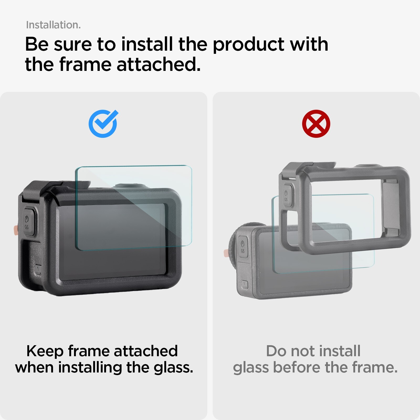 For DJI Osmo Action 5 | Spigen Glas.tR SLIM Screen Protector Multi Pack