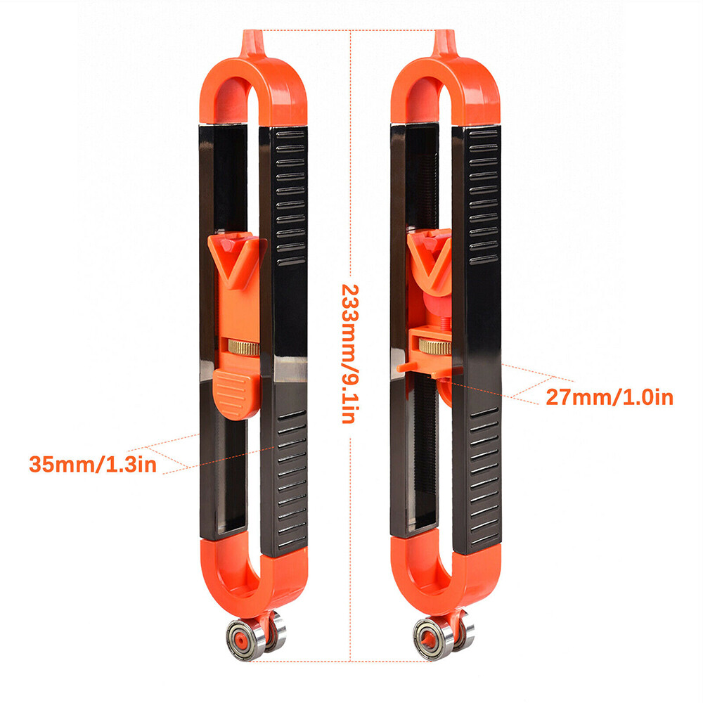 Precise Contour Gauge with Lock Profile Scribing Ruler Carpenter Measuring Tool