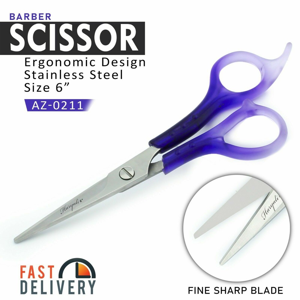 Mustache Scissors and Beard Trimming Scissors, Extremely Sharp - Black