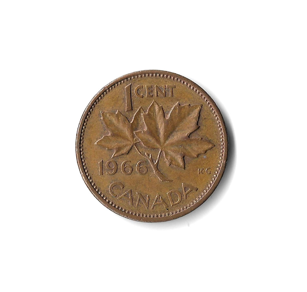1966 Canada - 1 Cent - 625 - Bronze - 3.2g