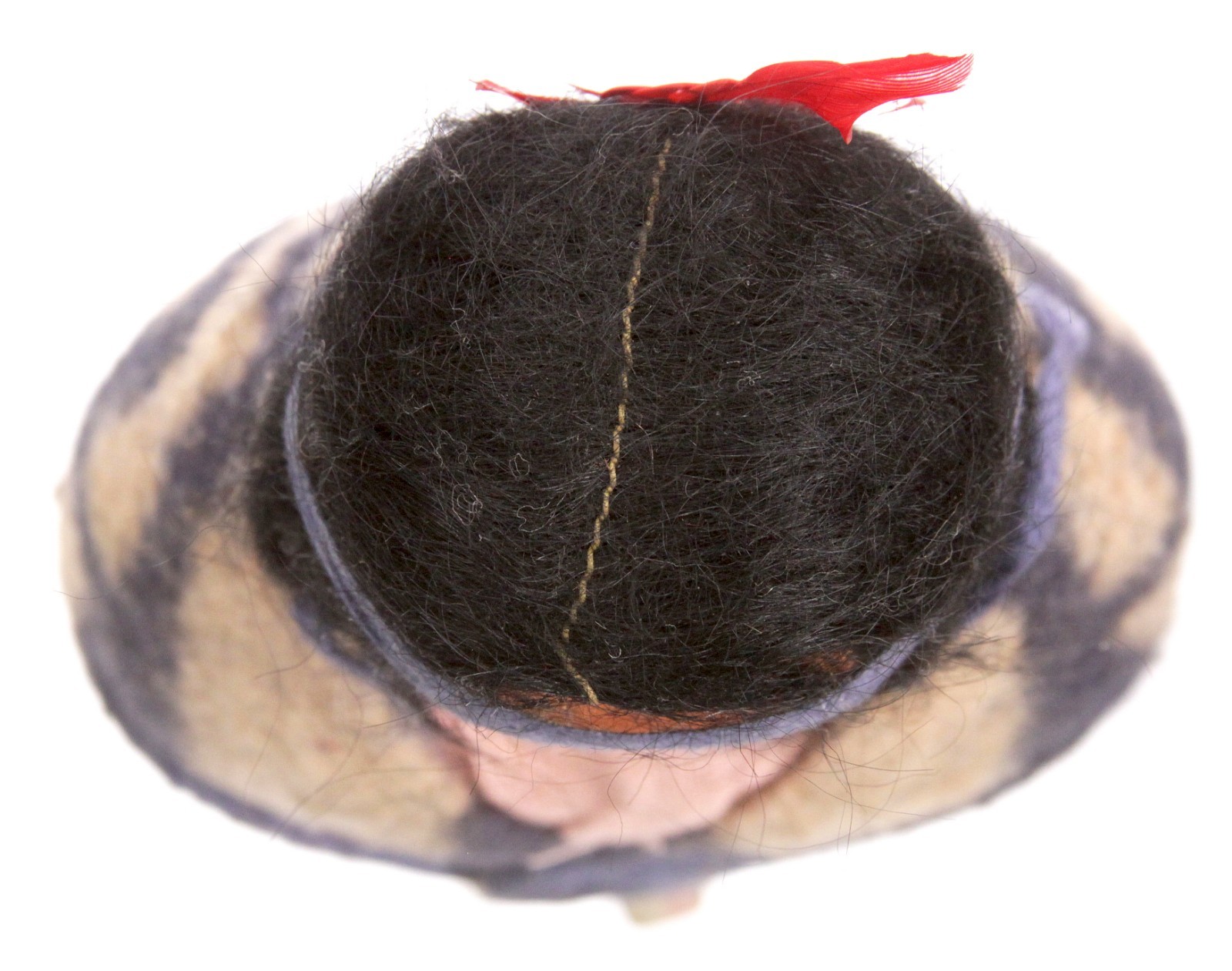 Antique Handmade Native American Navajo Skookum Bully Doll Wrapped in Blanket