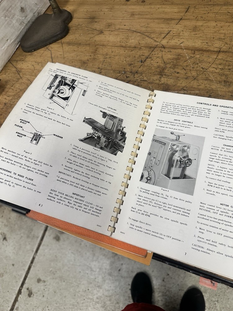 Clausing Milling Machine Manuals And Catalogs 8520 8540