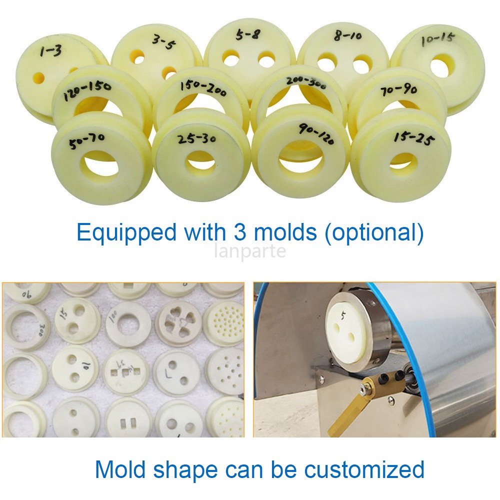 Automatic Dough Divider Rounder Machine Quantitative Dividing Dough Cutter+Molds