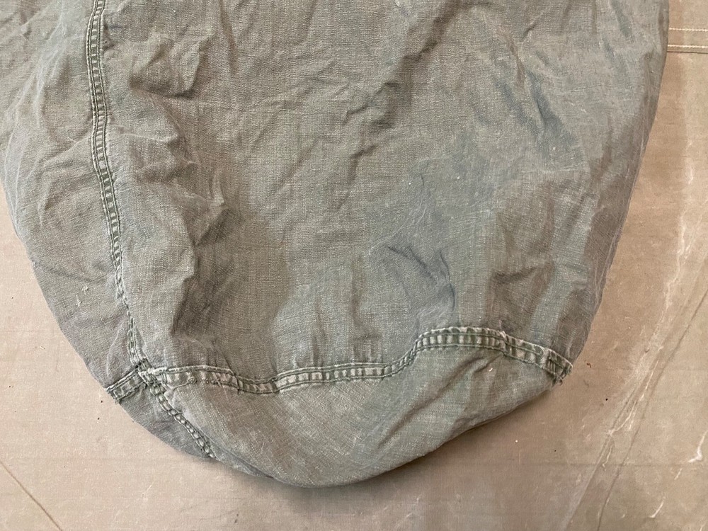 ORIGINAL WWII US ARMY INFANTRY BARRACKS LAUNDRY CARRY BAG-OD#7 GREEN