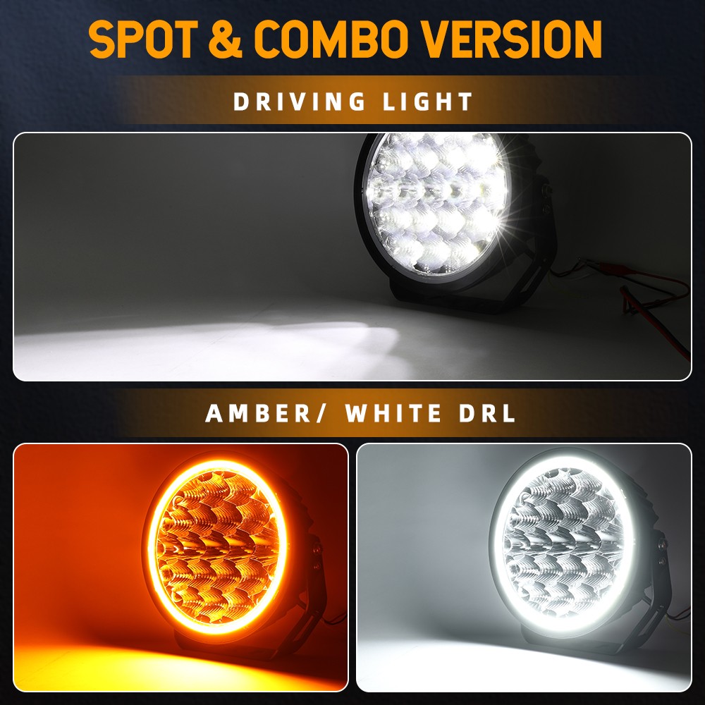 Auxbeam 360-PRO Series 9 Inch Round Off Road Lights 600W LED Driving Lights Pods