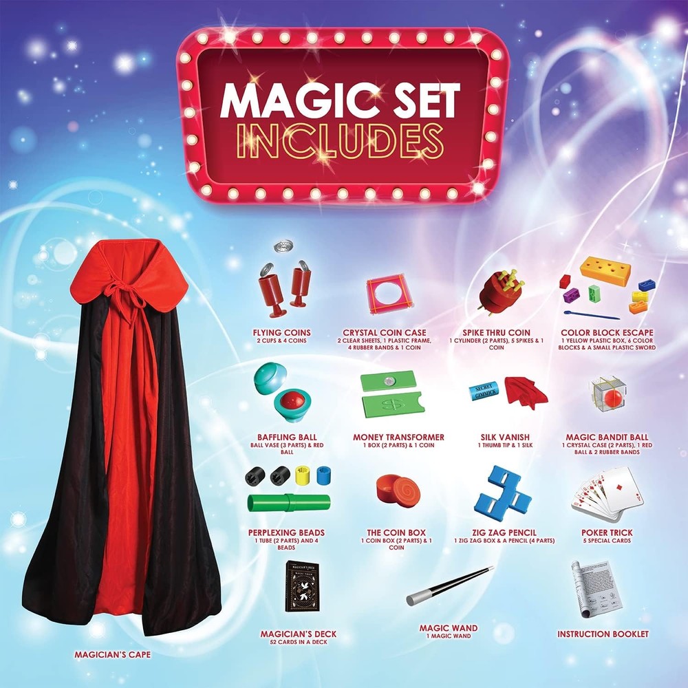 Magic Kit for Kids Beginners 200+ Fun Tricks with Instructions Ages 5+