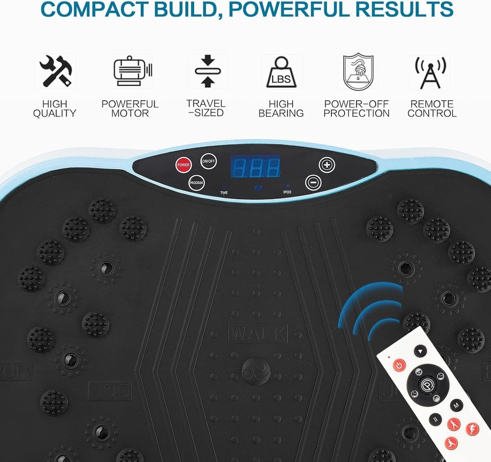 Vibration Plate Exercise Machine - Full Body Workout Vibration Platform with ...