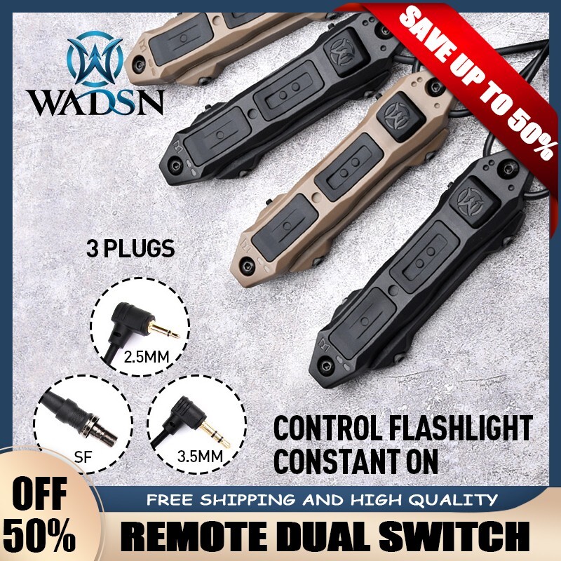 Tactical Augmented Remote Dual Switch Remote Control for DBAL PEQ M600 M300 Lamp
