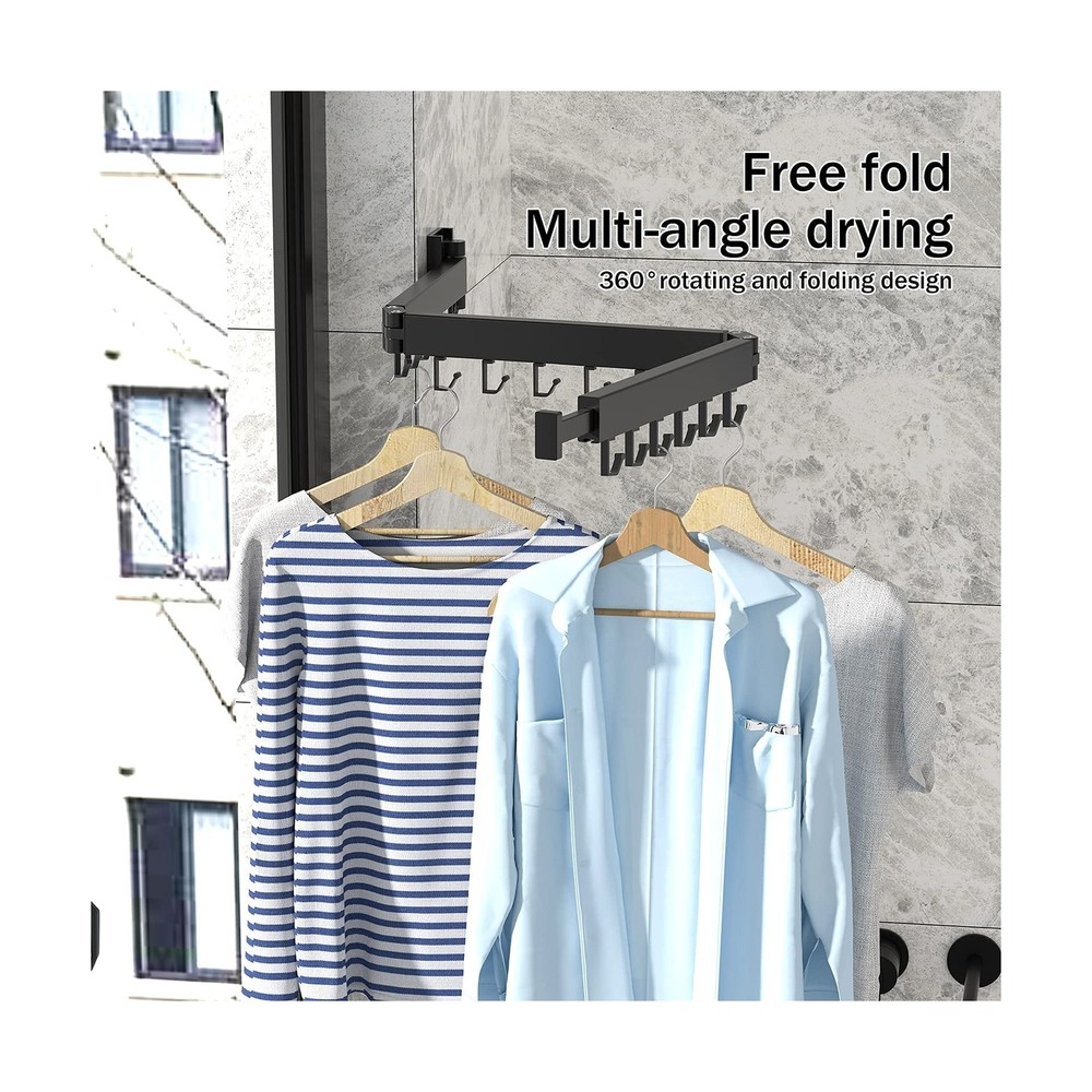ZdwCyl Clothes Drying Rack,Laundry Drying Rack Wall Mount, Space Saver Clothe...