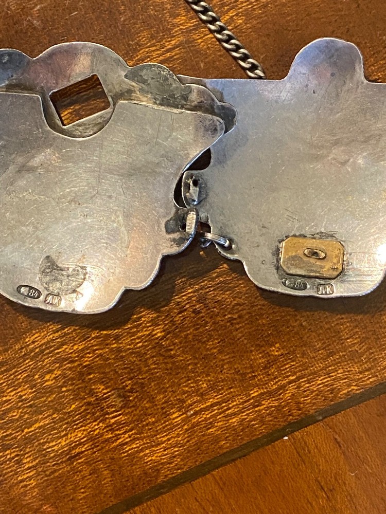 antique Russian silver 84 buckle