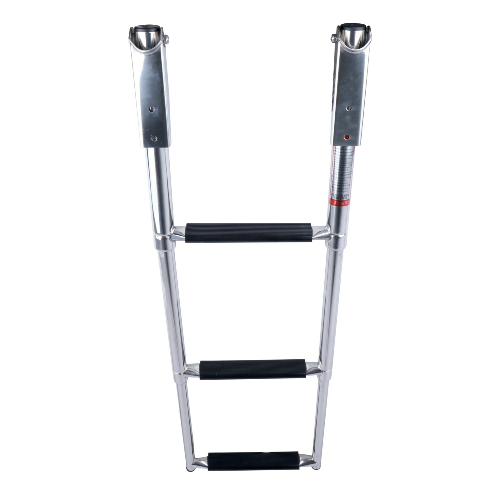 Marine Stainless Steel Telescoping 3 Step Boat Ladder Folding Heavy Duty Ladder
