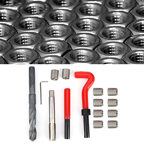 Thread Repair Tool, 15pcs Thread Sleeve M14x1.5 Thread Insert Kit Female
