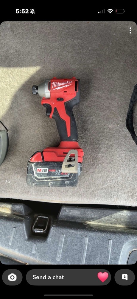Milwaukee M18 Cordless Impact Driver Tool With Battery
