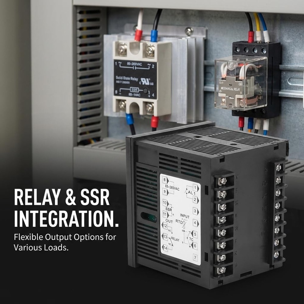 MC901 PID Temperature Controller Digital Display KType PT100 Relay SSR Output