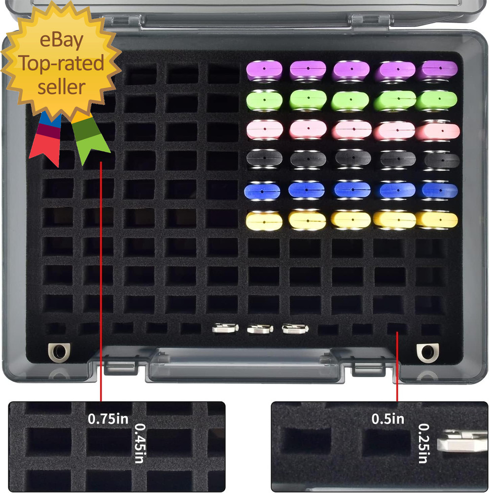 Flash Drive Case USB Memory Stick SD Card Storage Organizer- Holds 104Pcs