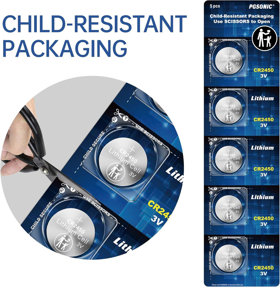 20 Pack CR2450 3V Lithium Coin Battery