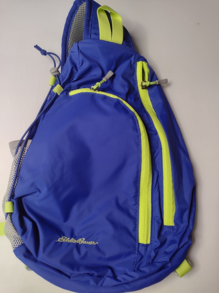 Eddie Bauer Ripstop Shoulder Sling Pack Backpack Crossbody Pockets A12