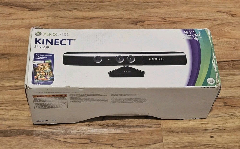 Microsoft Kinect Sensor Bar for Xbox 360 +AC Power Adapter, Dongle & OEM Box