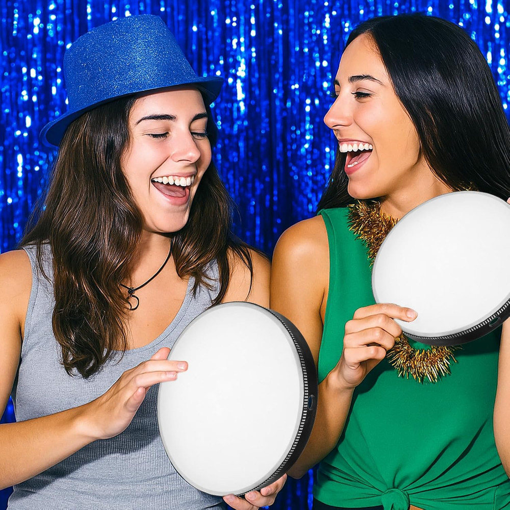 4 Pack Hand Drum Set 6-12" Wood Frame Percussion Instruments Sticks Beginners