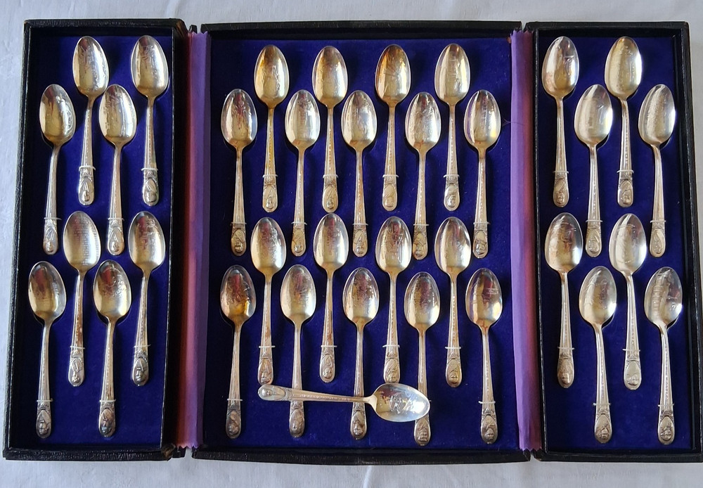 Vintage Presidents Commemorative Spoon Collection Wm Rogers Silver Plate 34+1
