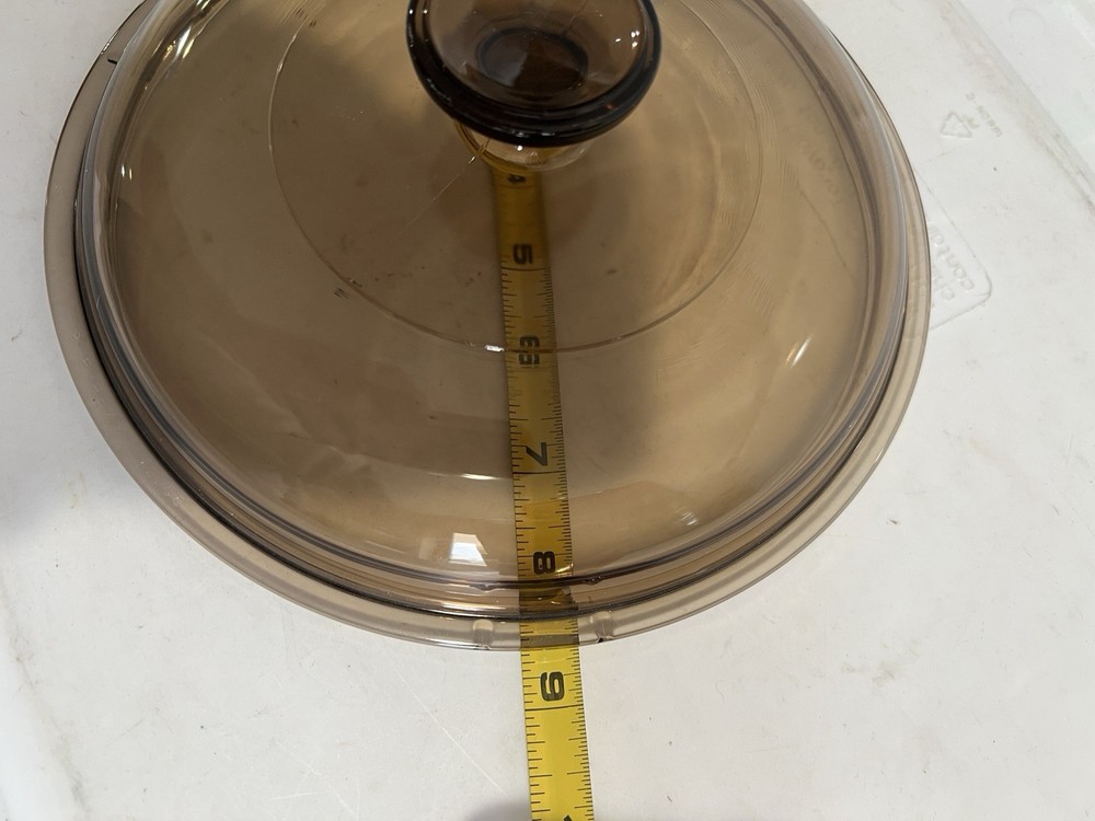 PYREX Vision Amber V2.5C Corning Replacement Lid Vintage