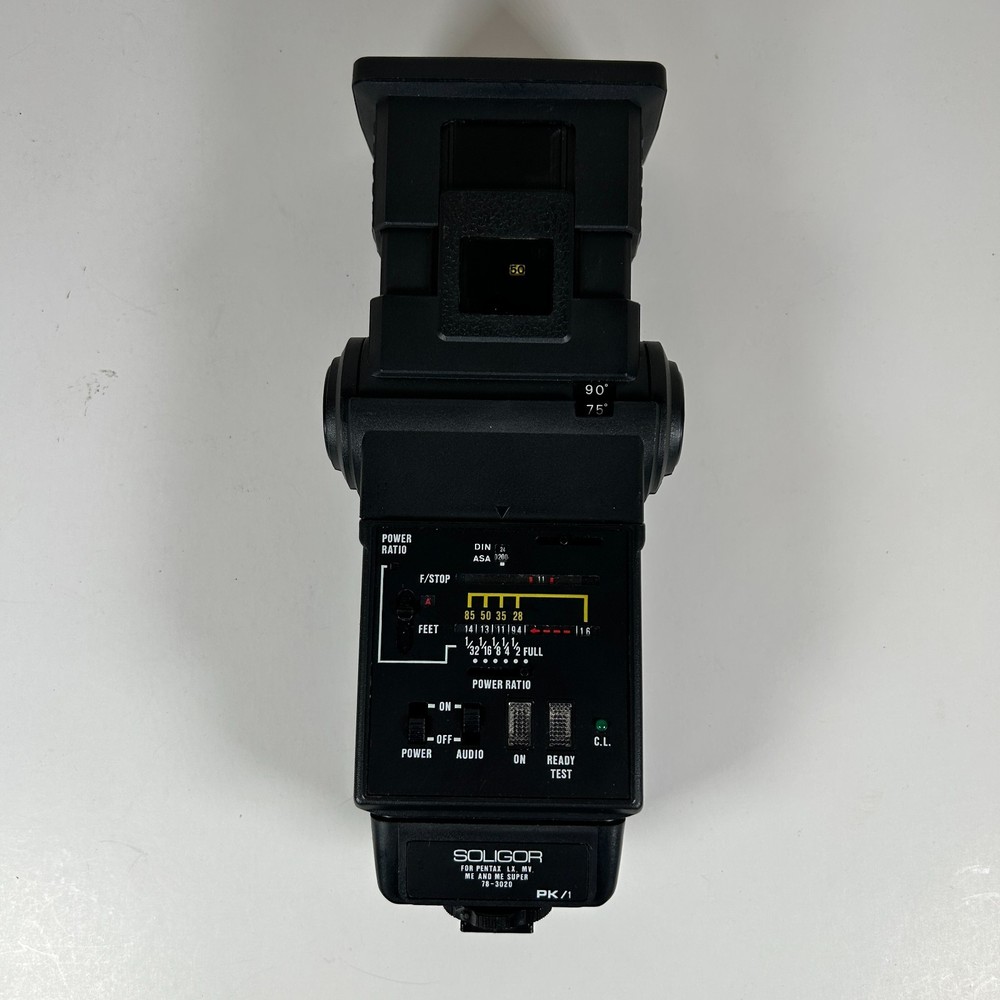 Soligor Auto Flash Unit – Vintage Hot Shoe Camera Flash – Fully Working – Clean