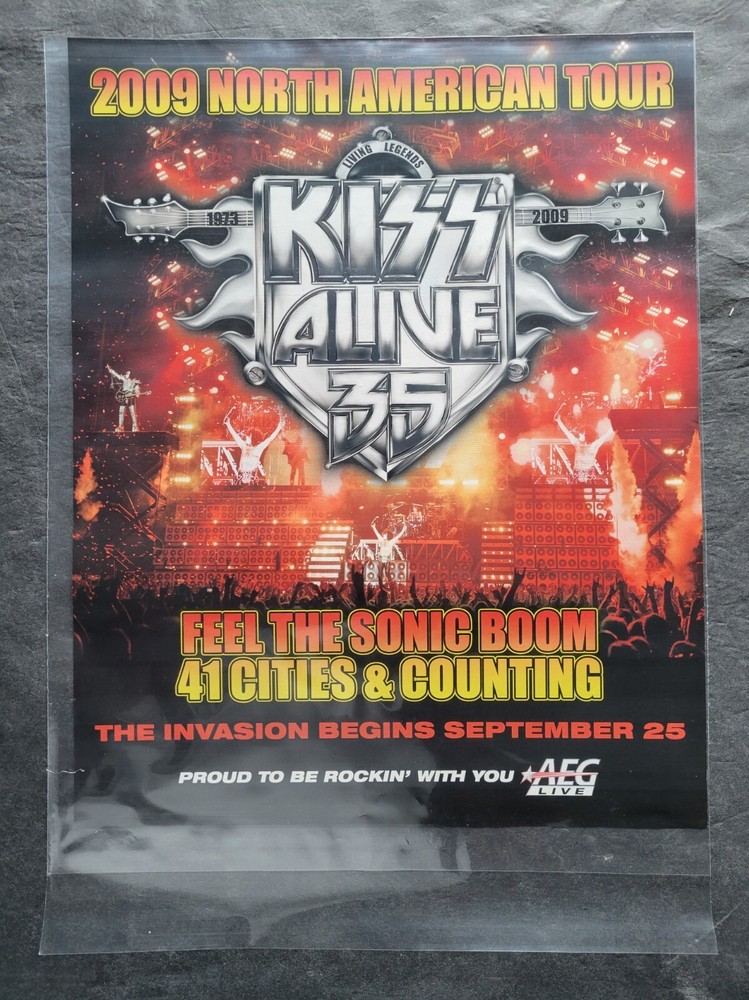 Kiss 2009 North American Tour Promo Print Advertisement