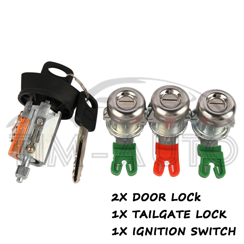 Tailgate & Ignition Door Lock Cylinder Set For Ford 1998-2007 F-250 F-350