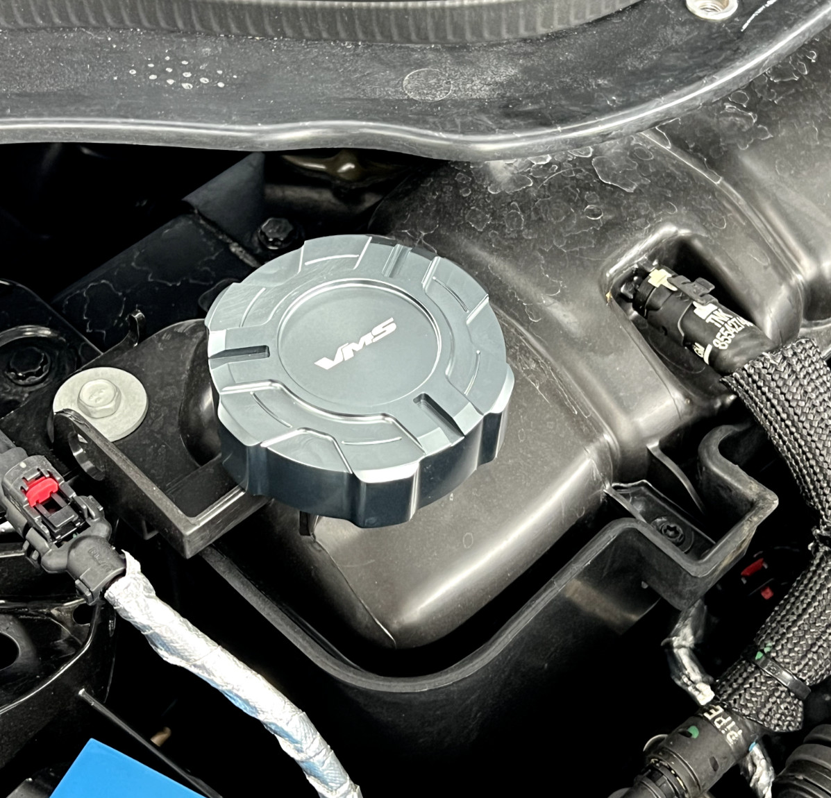 VMS BILLET 4PC ENGINE BAY CAP DRESS UP KIT FOR 20-25 CHEVY CORVETTE C8 GUNMETAL