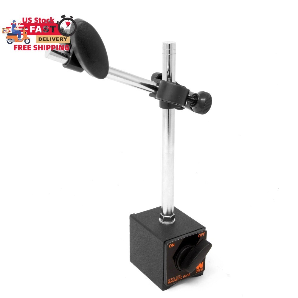 Industrial-Strength Adjustable Magnetic Base for Dial Indicators