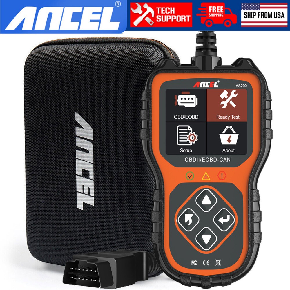 Enhanced OBD II Vehicle Code Reader OBD2 Scanner with ANCEL Protective Case Bag