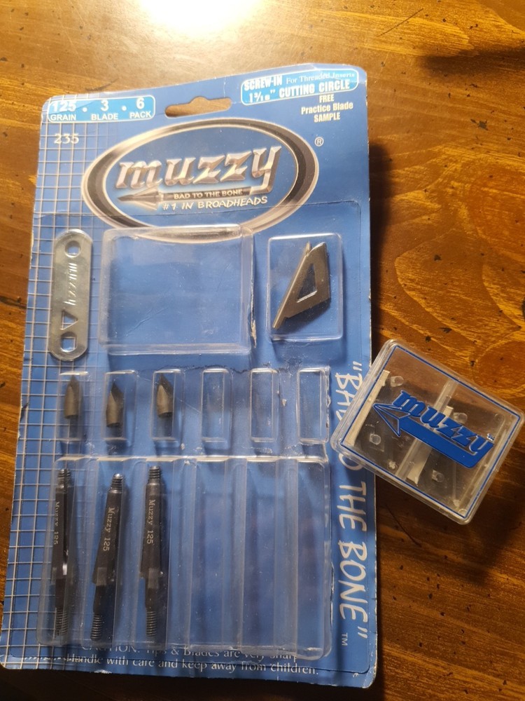 3-Muzzy 3 Blade Screw-in Broadhead