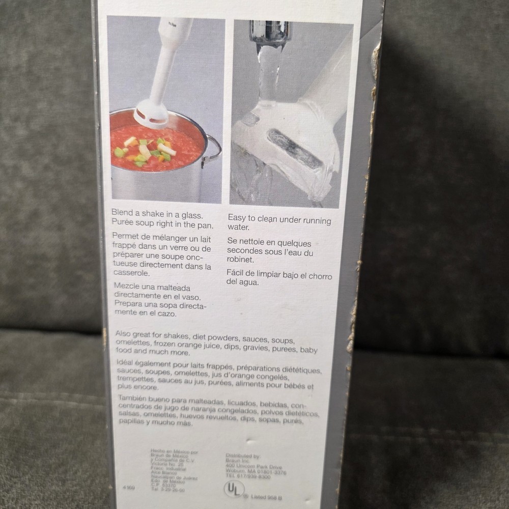 Braun Hand Blender Plus Chopper Model MR360