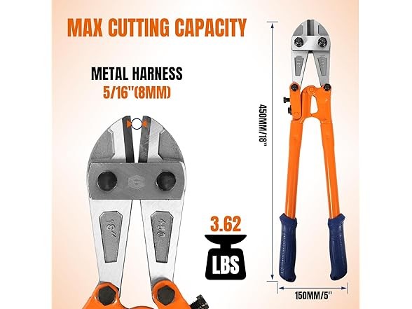 WADFOW 18" Medium Size Bolt Cutter