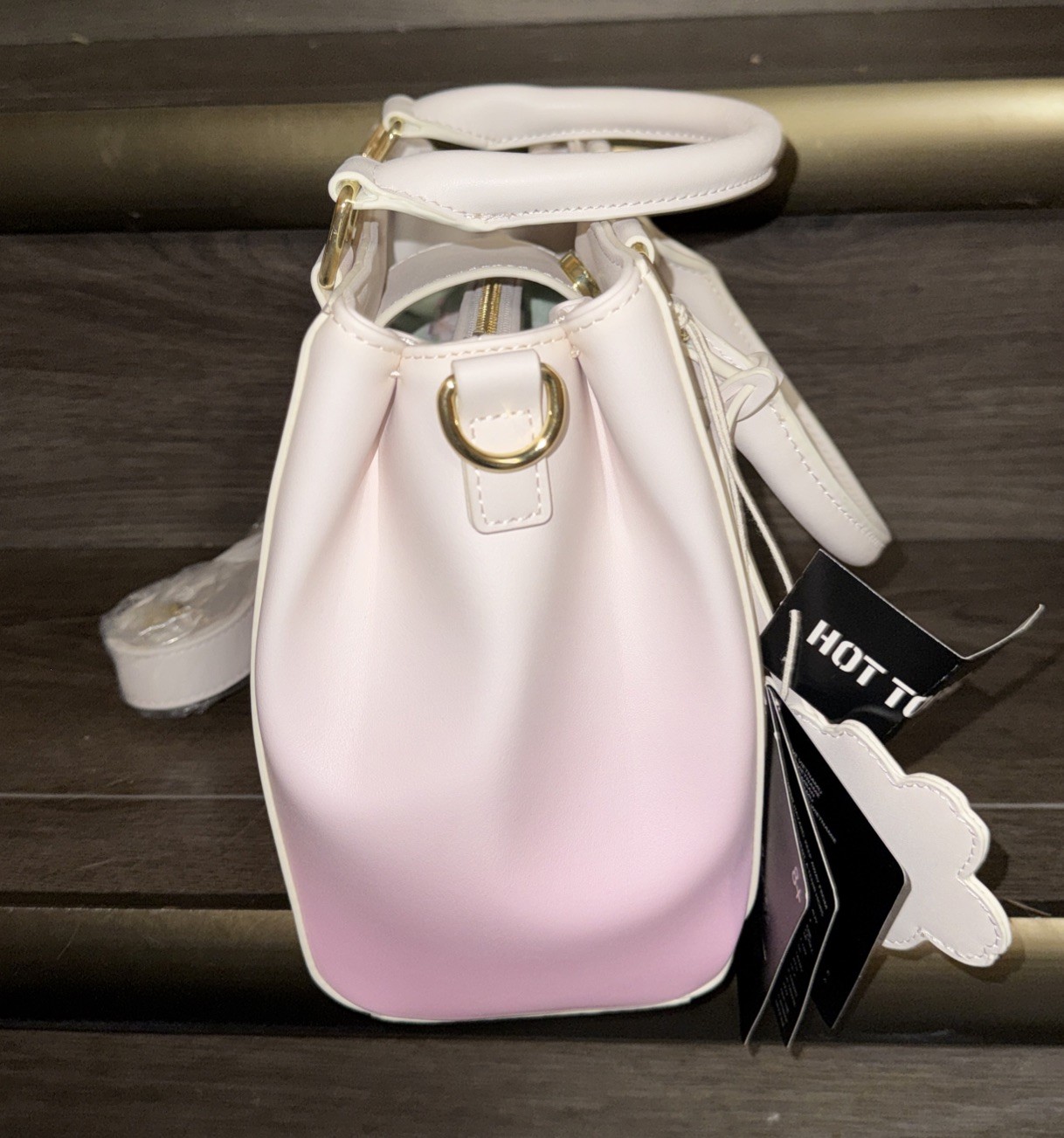 Loungefly Stitch & Angel Pink Cherry Blossom Heart Crossbody Bag NEW With Tags