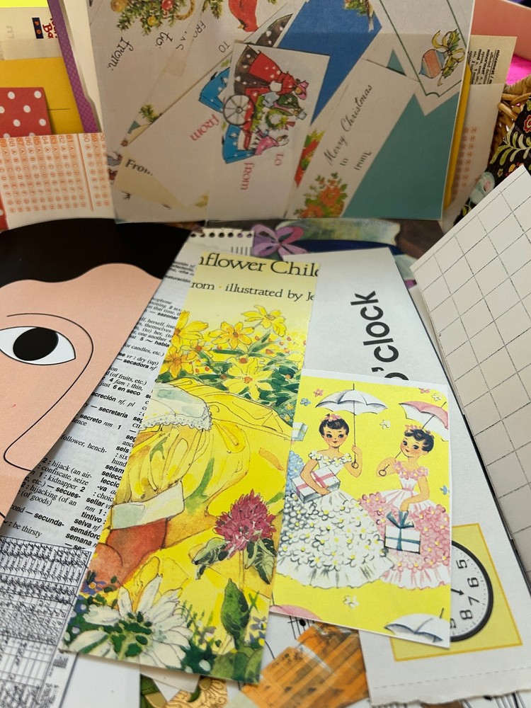 Junk Journal, scrapbooking, Collage Paper Ephemera Kit