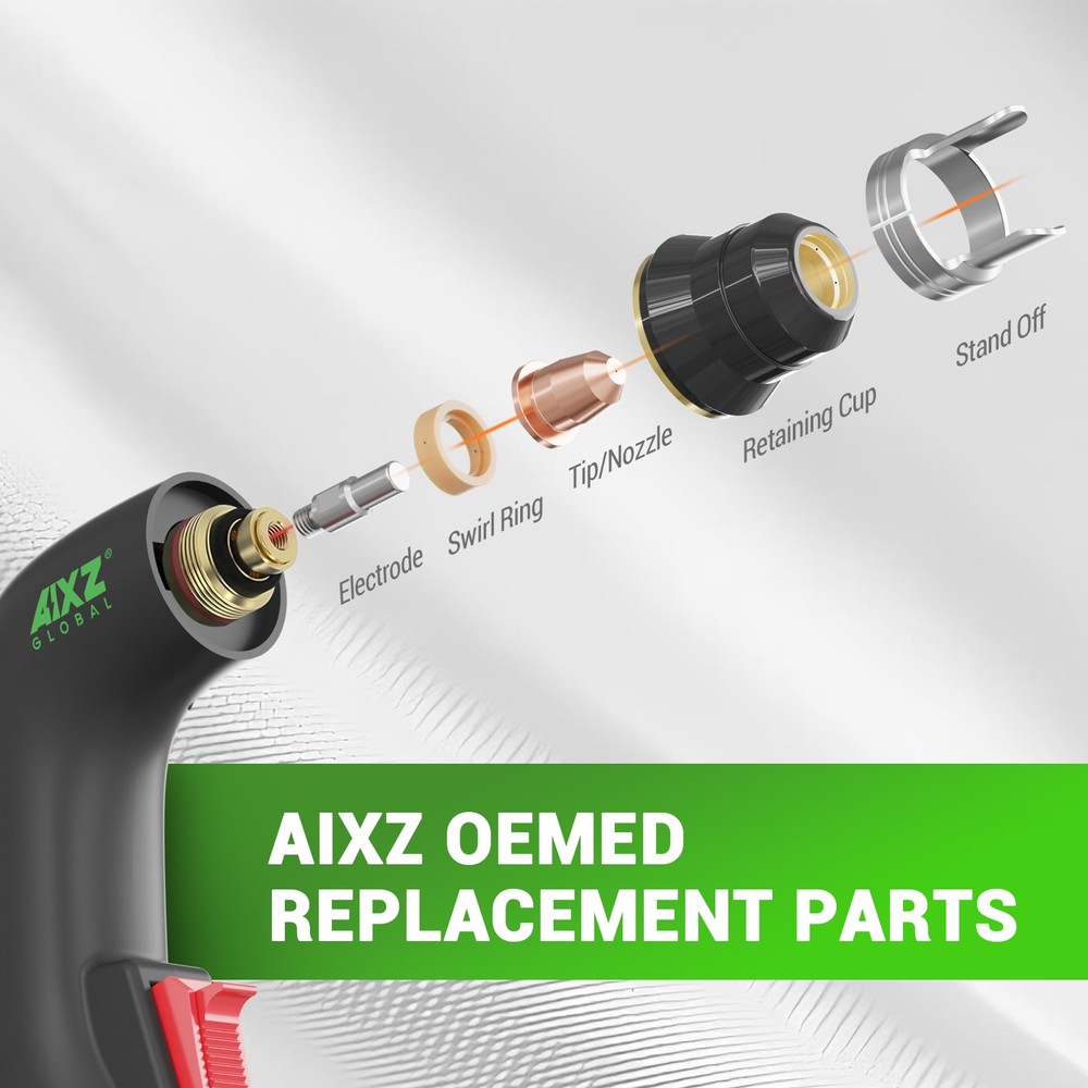 AIXZ 9 Pcs Plasma Cutting Torch Consumables Sets for Low-Frequency Welding Torch