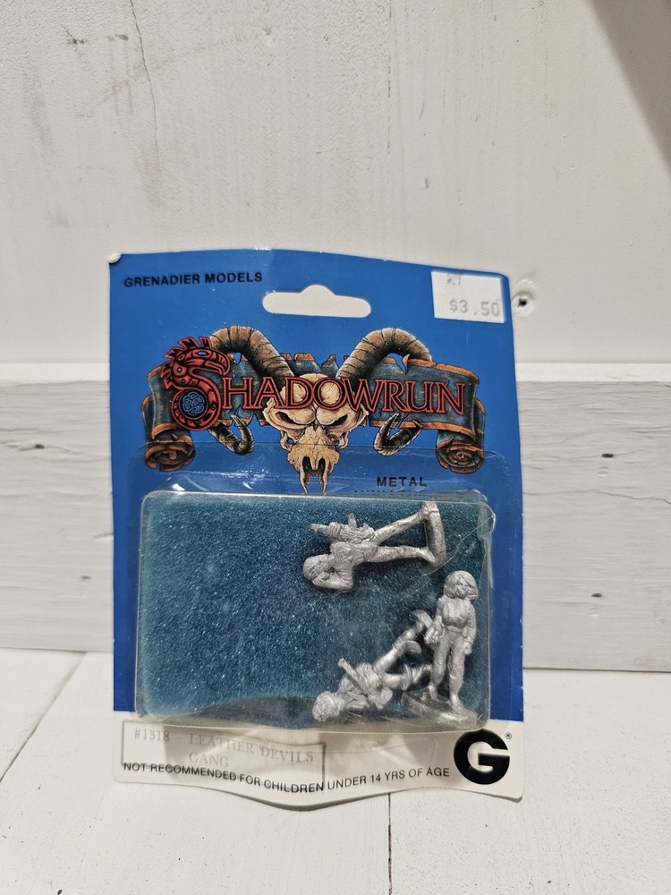 Grenadier Miniatures Shadowrun Leather Devils Gang Pack #1318- New