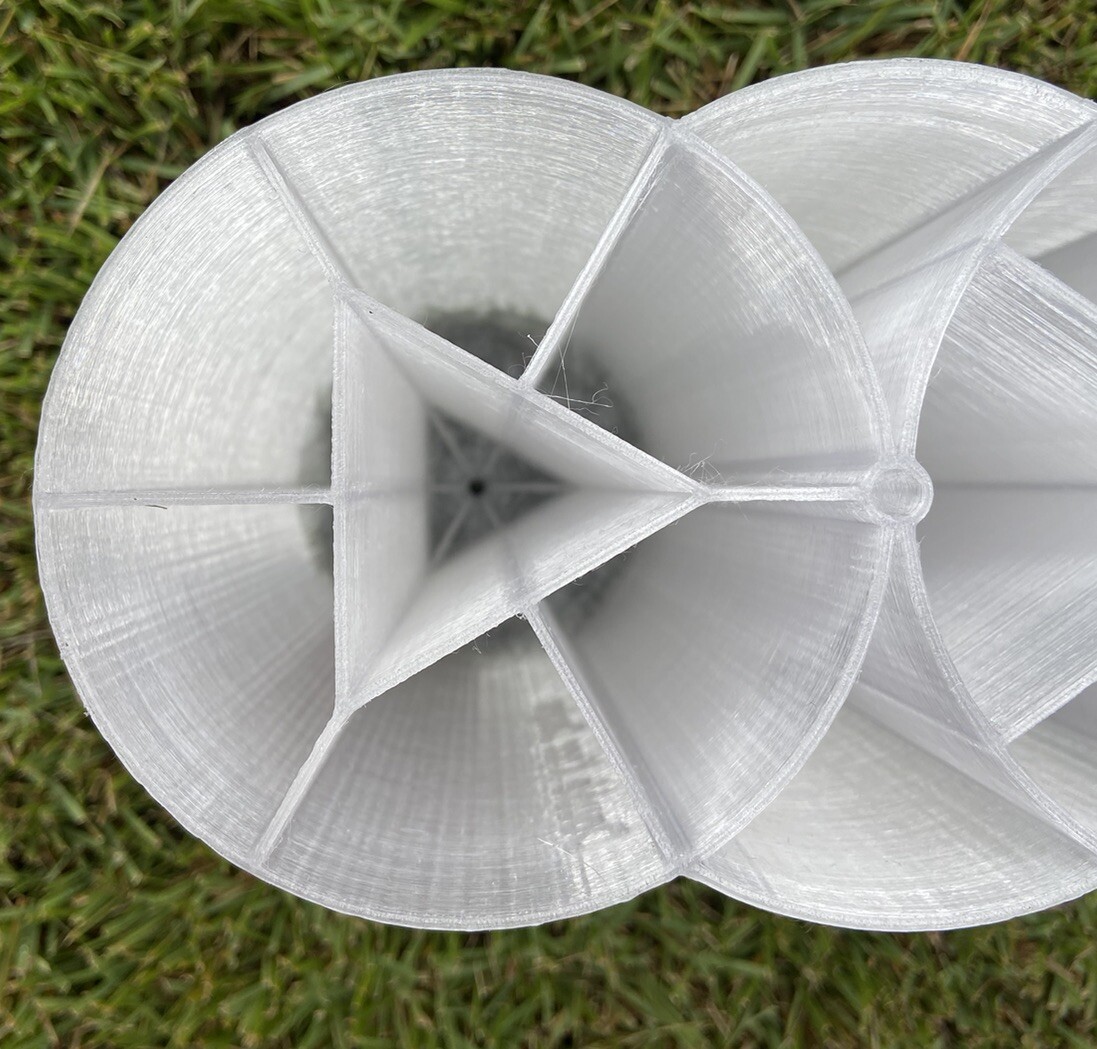 Surf Casting Plug Bag Fishing Lure Tubes Organizer Built In Divider Glow Triple