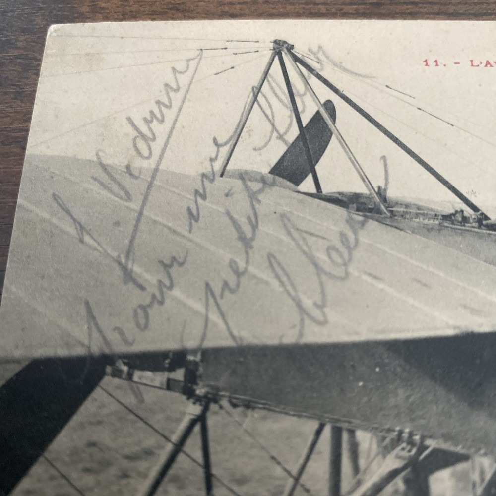 Jules Vedrines Signed Postcard