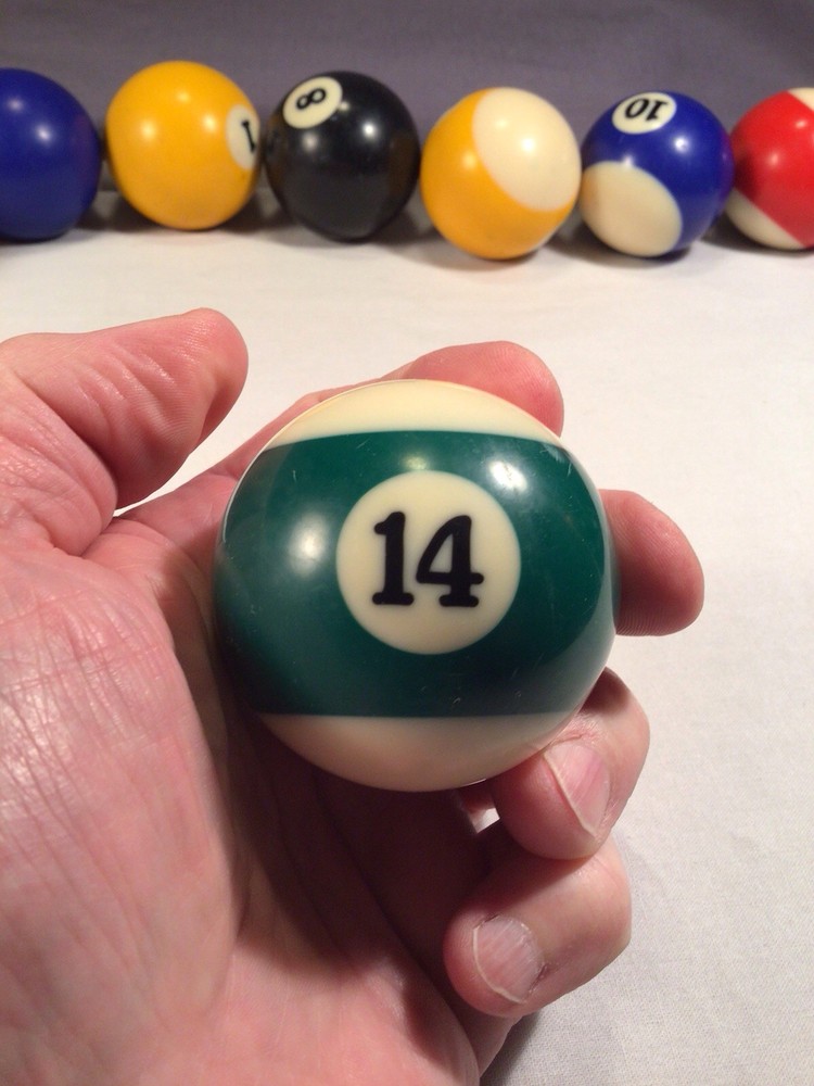 Vintage #14 Ball Replacement 14 Billiard Pool Solid!