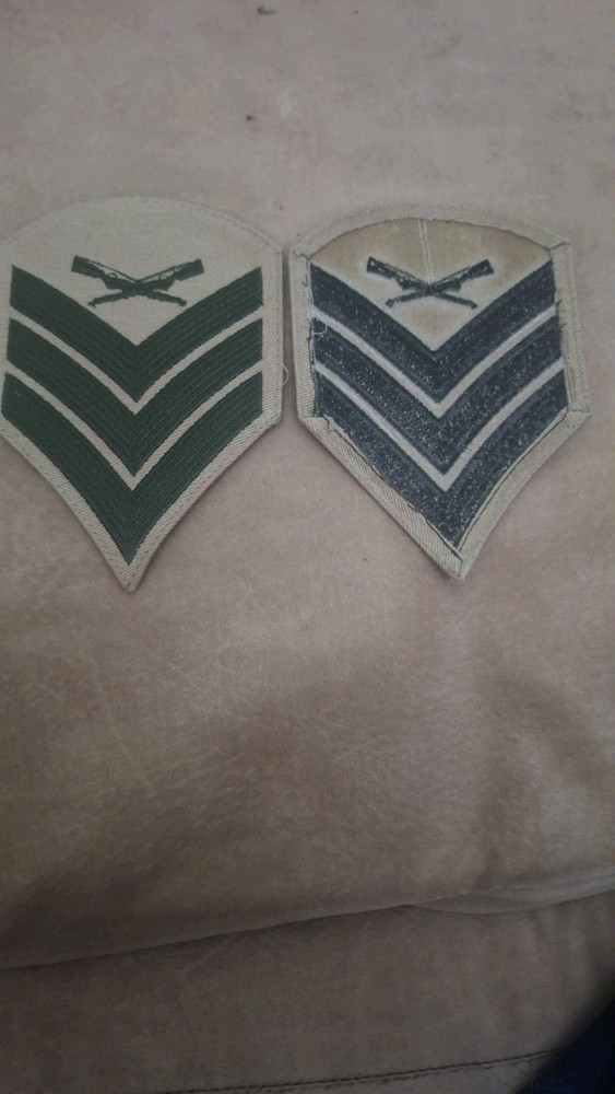 2 US Marine SERGEANT E-5 Rank Large Chevron